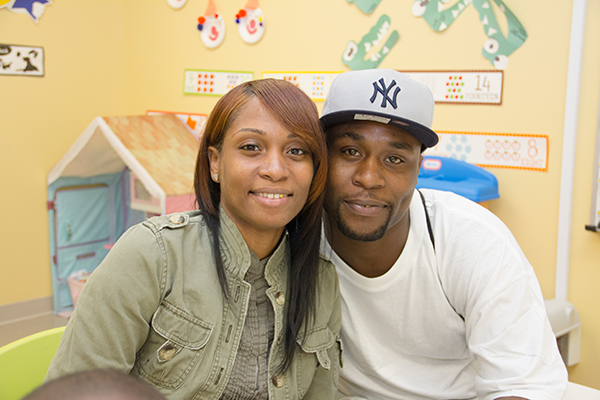 Couple are able to get their high school education thanks to the availability of child care