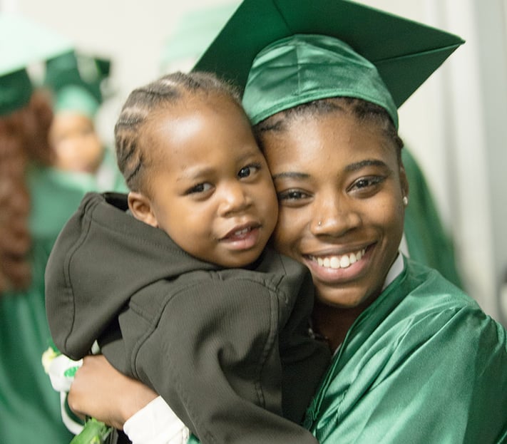 The Excel Center knows when the parents have their diploma, their child is more likely to earn theirs