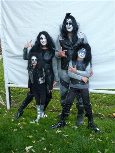 diy halloween costume KISS family