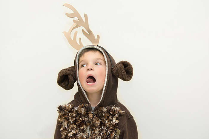 Reindeers are cute as costumes
