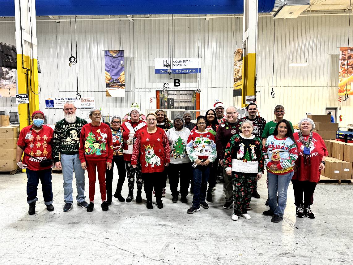 The staff at Goodwill Commercial Services on Tremont Street embraced sweater weather with Holiday Sweater Day.