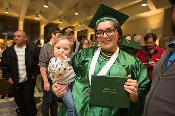 Novah and Carter at her graduation