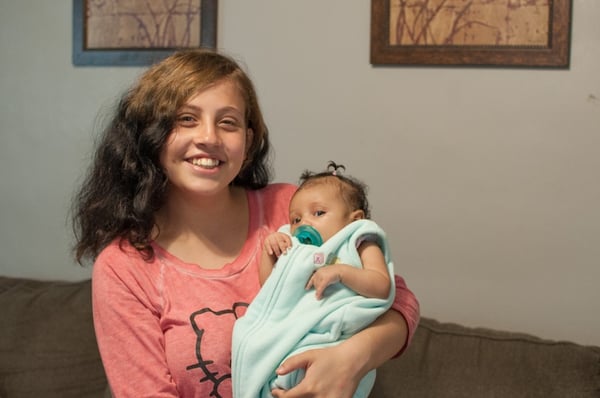 Sandra and her daughter