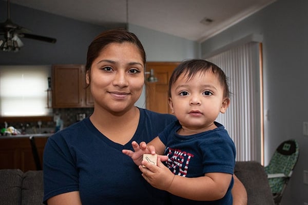 Jessica and her son Byron